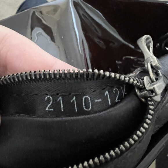 Lanvin Womens Brown Patent Leather Tote Bag 15 x 13 in - Picture 11 of 12